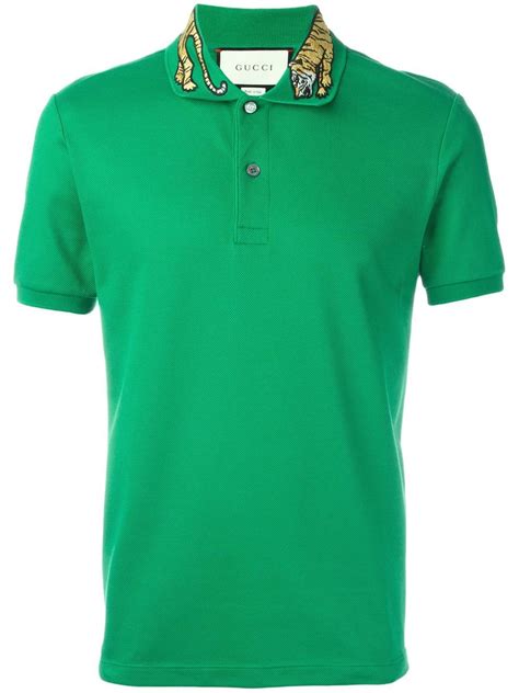 gucci polo t shirt green|gucci polo shirts men's sale.